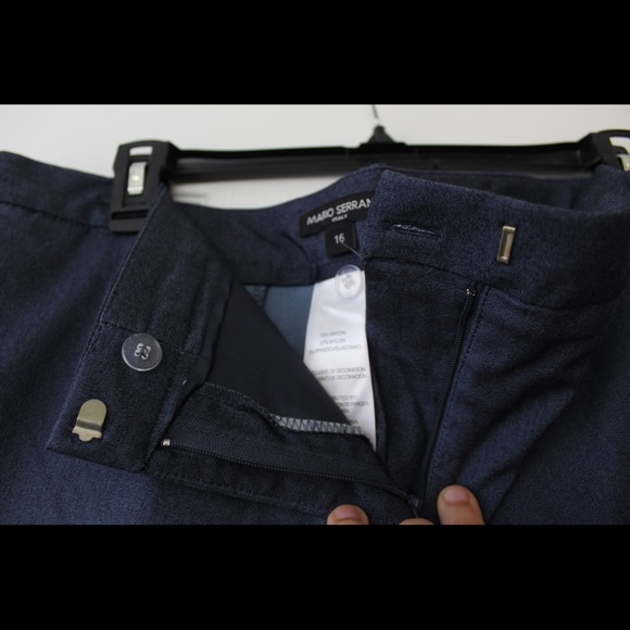 Mario Serrani | blue dress Bermuda shorts - Picture 3 of 6